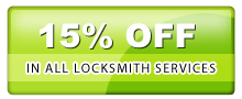 15% off on all locksmith services